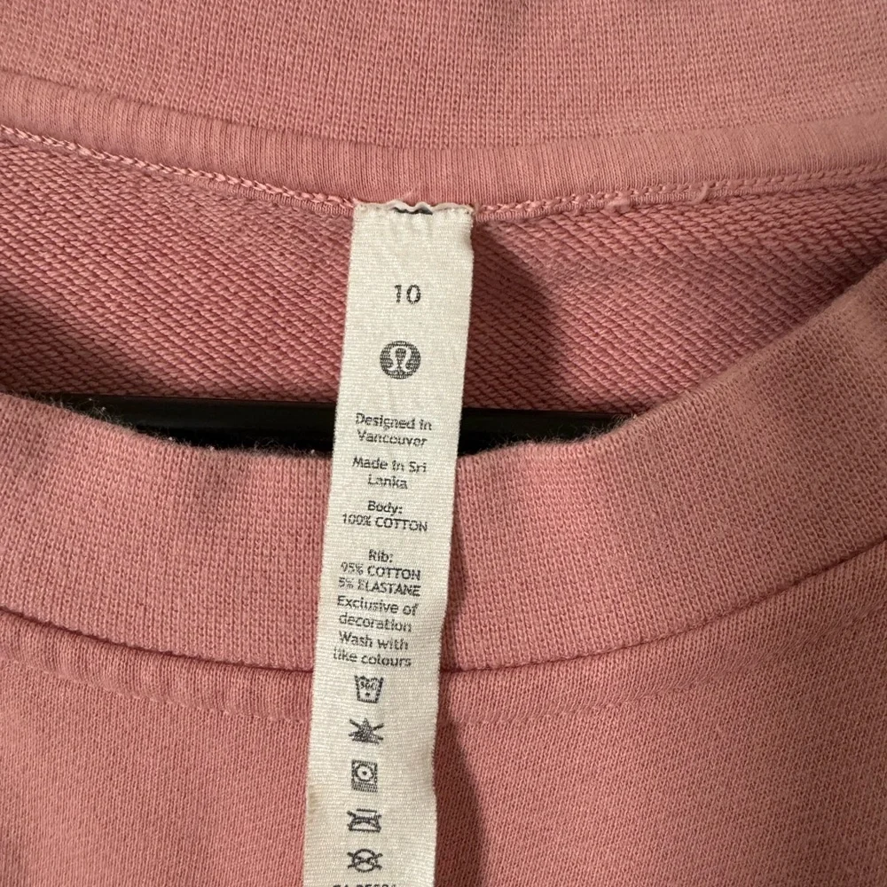 lululemon oversized crew neck cotton sweater 💕🌸